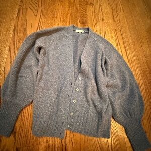 ANN MASHBURN Women’s Blue Cardigan Sweater